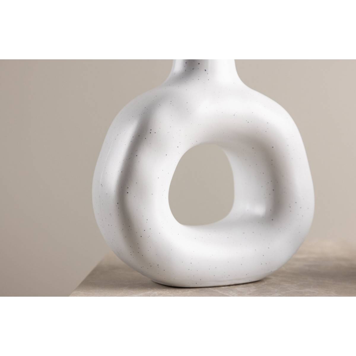 Bougeoir Design en Céramique "Judi" 13cm Blanc - Image 7