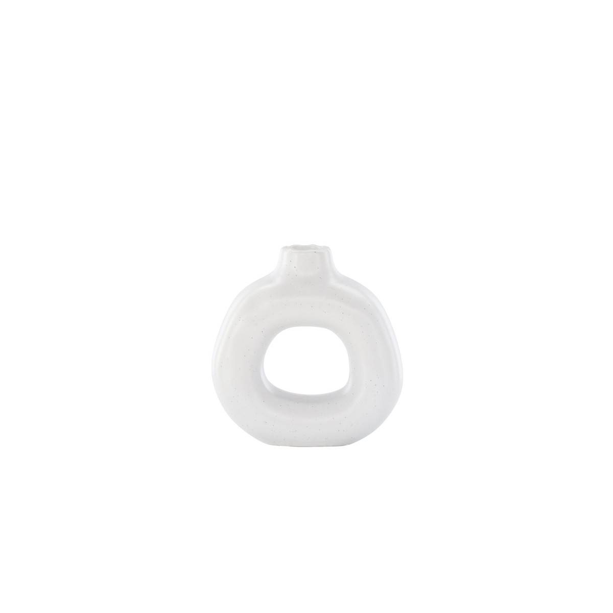 Bougeoir Design en Céramique "Judi" 13cm Blanc - Image 2