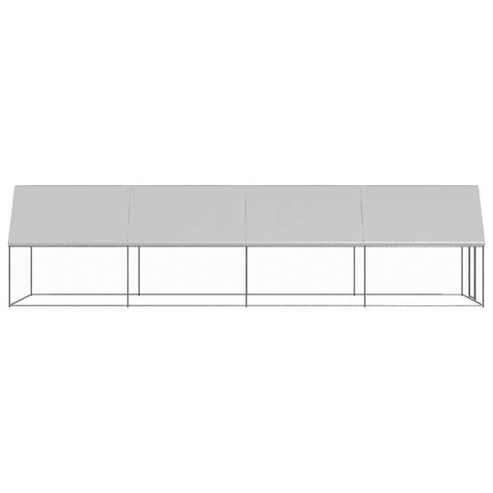 Enclos poulailler extérieur 2x8x2 m acier galvanisé avec bâche de toit – ComfortXL Outdoor Living - Image 3
