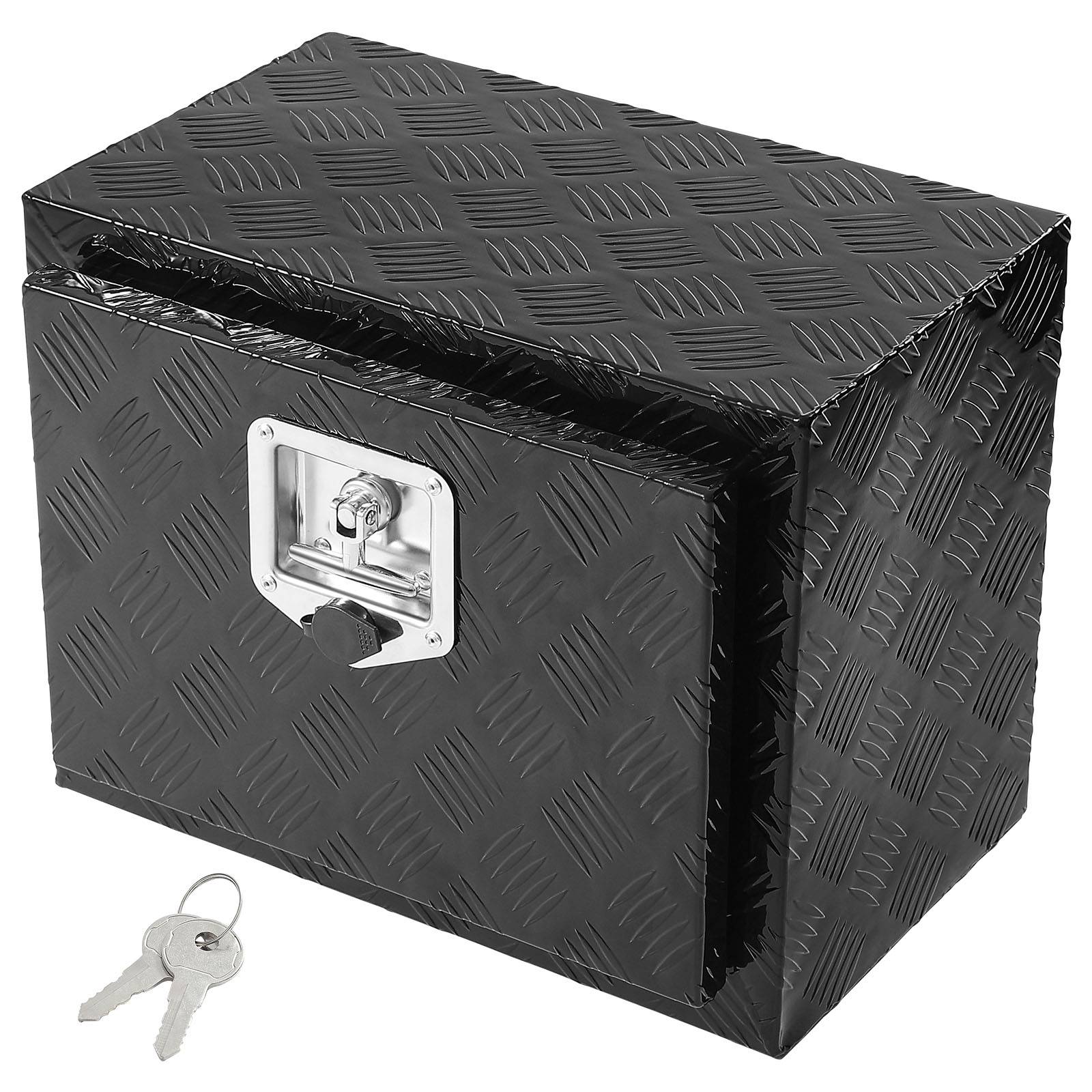 VEVOR Boîte outils camion 46x32x36 cm, alu, fixation sous-châssis, étanche. Serrure, clés. - Image 1