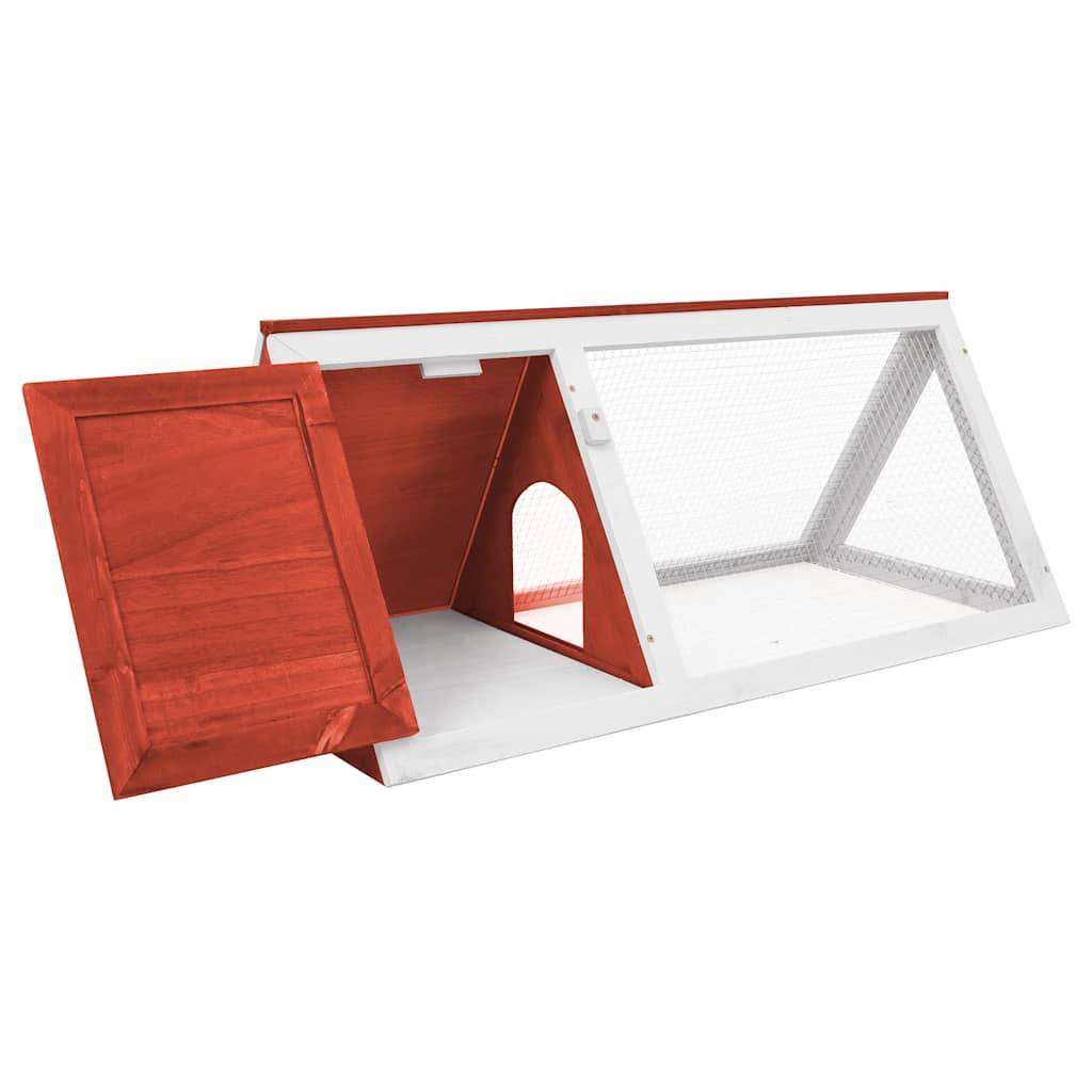 Vidaxl - Clapier Rouge Bois vidaXL 170854 - Imagen 5