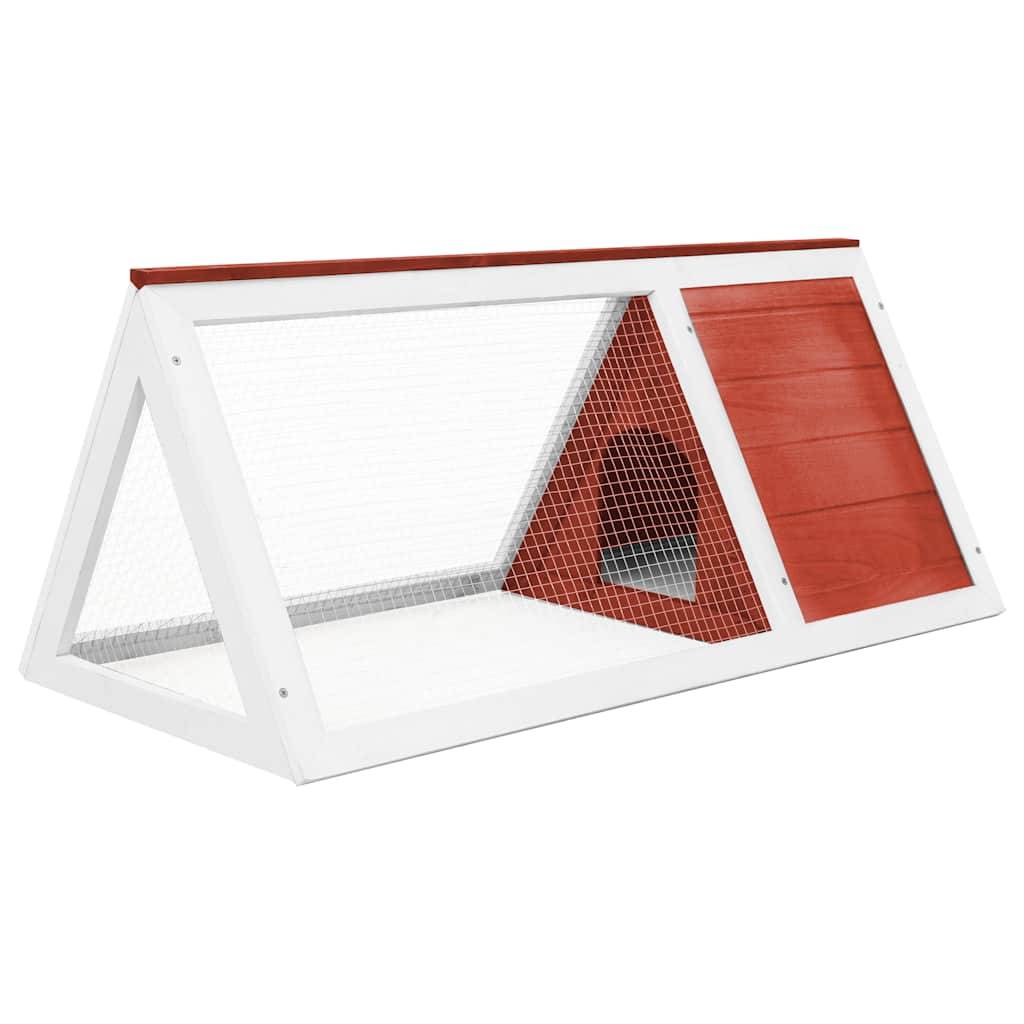Vidaxl - Clapier Rouge Bois vidaXL 170854 - Imagen 4