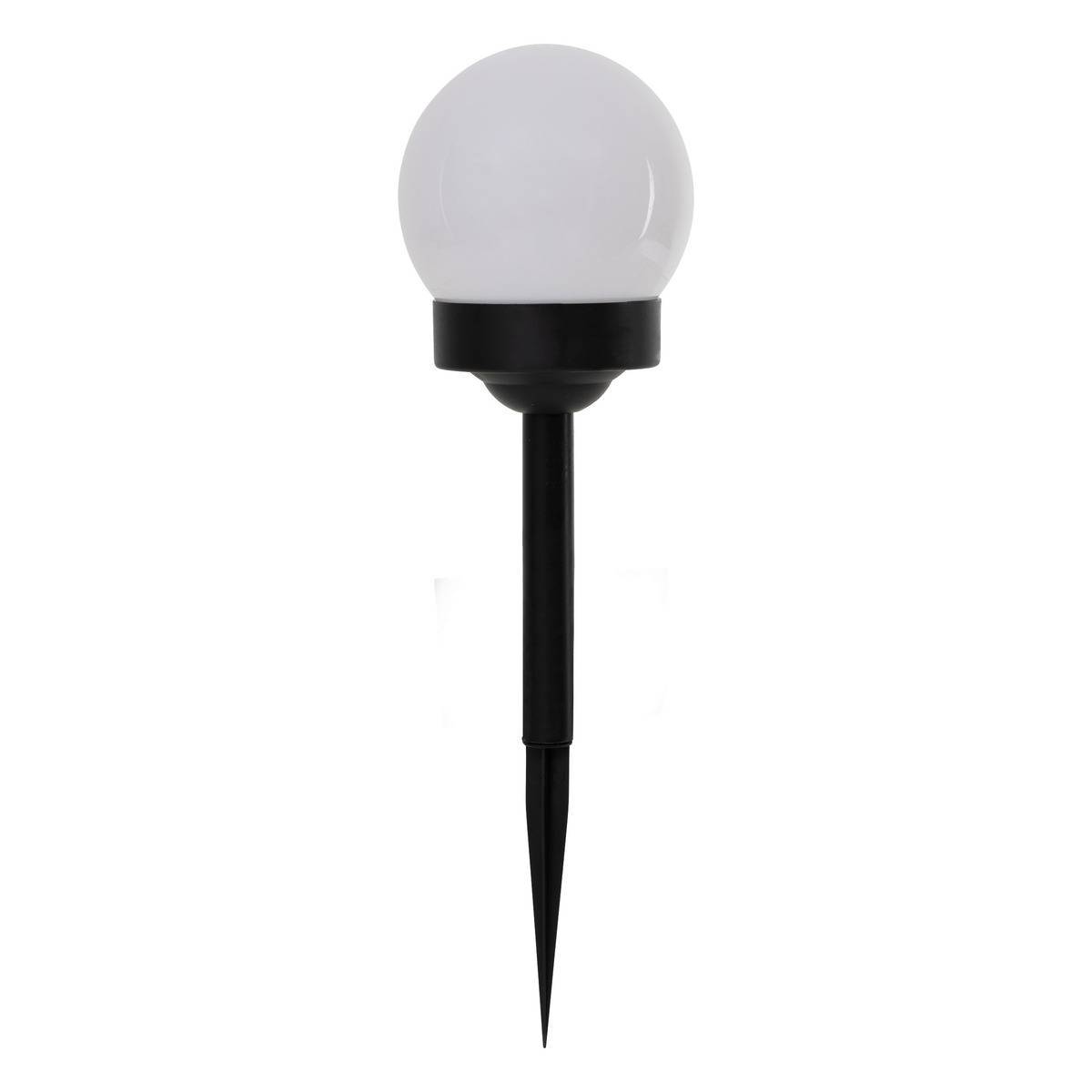 Atmosphera - Lot de 4 balises solaires "Tea" H34cm noir et blanc - Atmosphera Créateur d'intérieur - Imagen 2