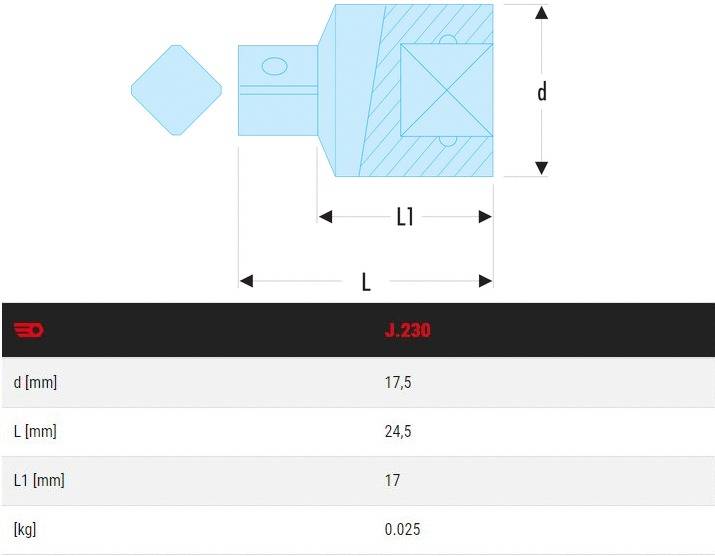 Réducteur F3/8'' à M1/4'' - FACOM - J.230 - Image 2