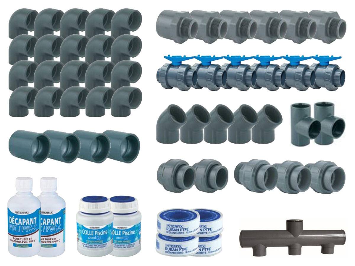 Aquazendo - Kit plomberie pour piscine 10 x 5 m - AquaZendo