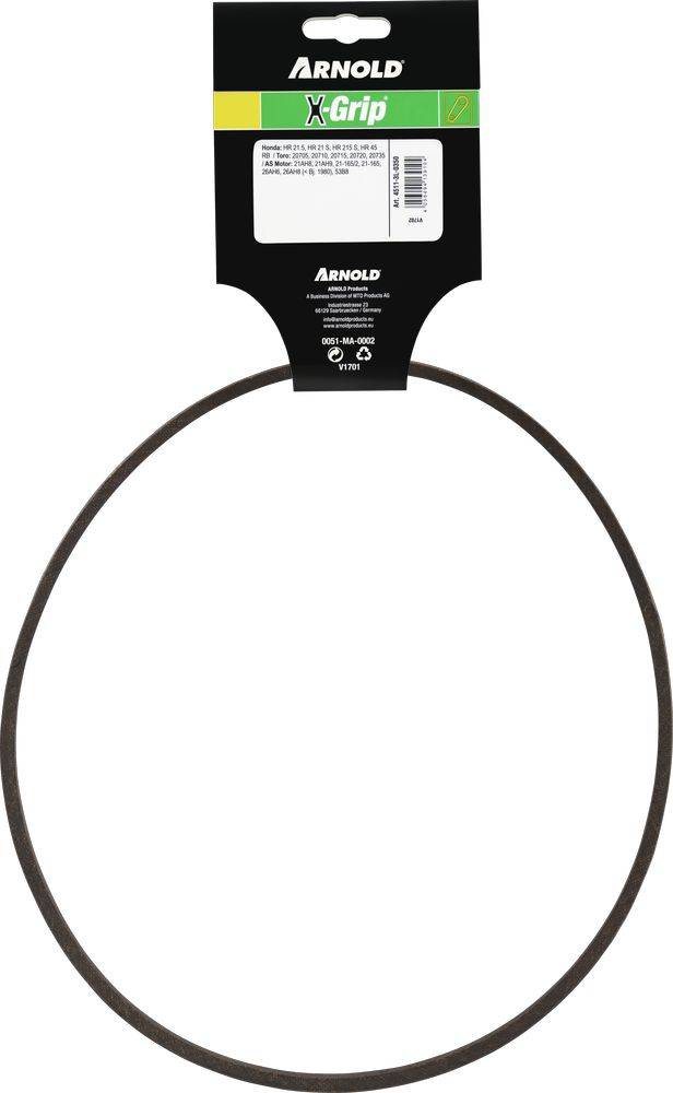 Arnold - Courroie trapézoïdale X-Grip V de type 3L350 Arnold - Imagen 4