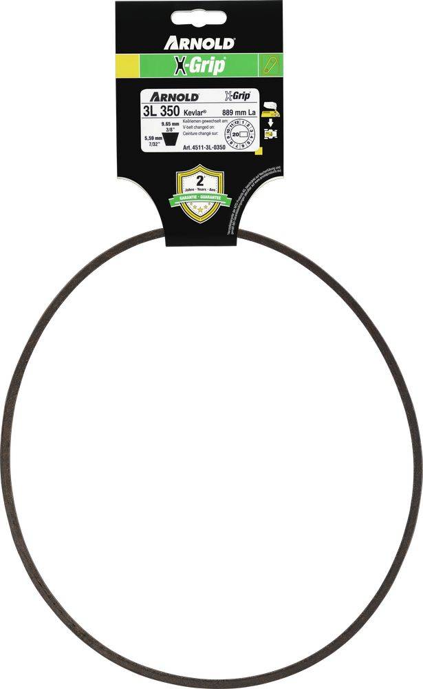 Arnold - Courroie trapézoïdale X-Grip V de type 3L350 Arnold - Imagen 1
