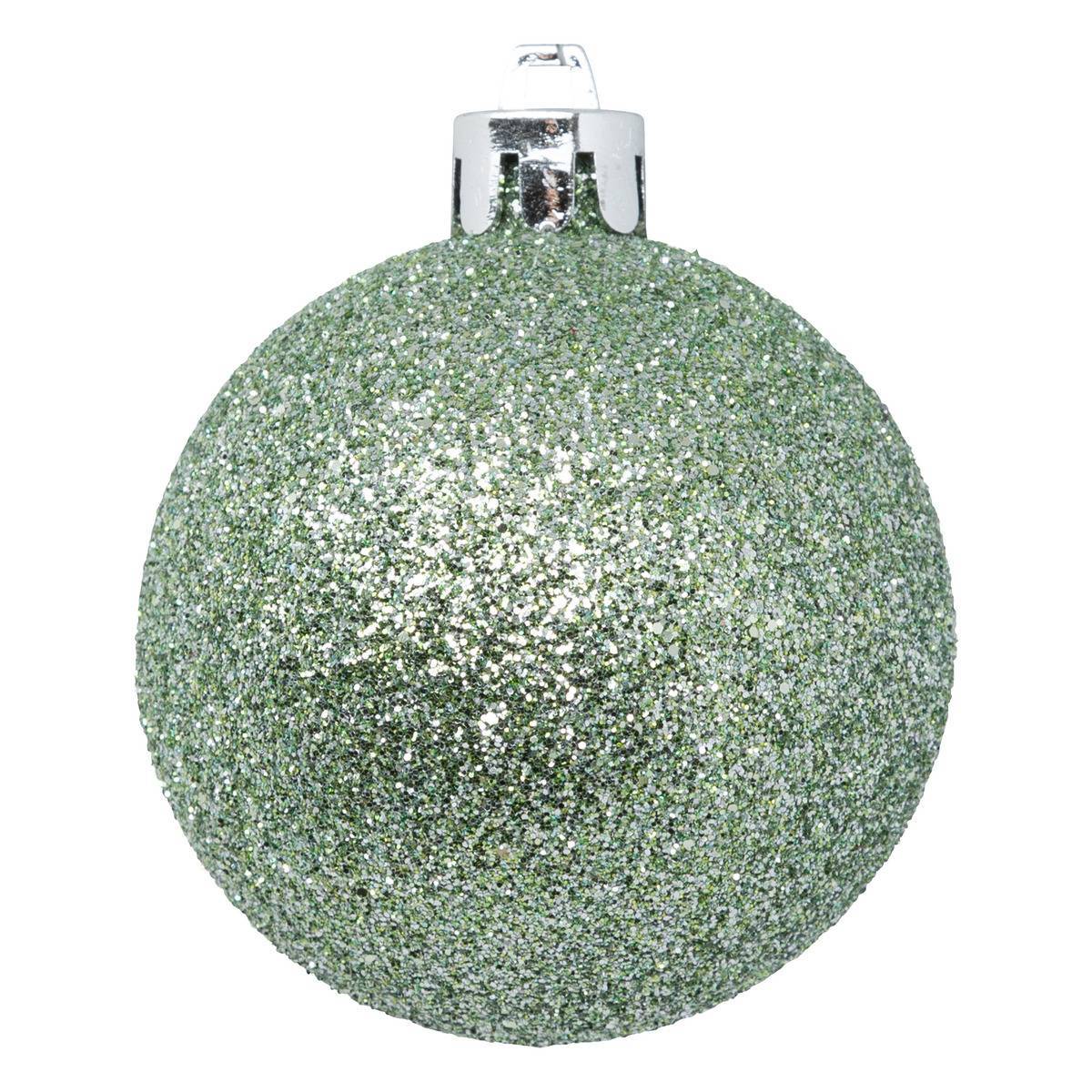 Atmosphera - Kit de 18 Boules de Noël vert amande ATMOSPHERA CREATEUR D'INTERIEUR - Imagen 5