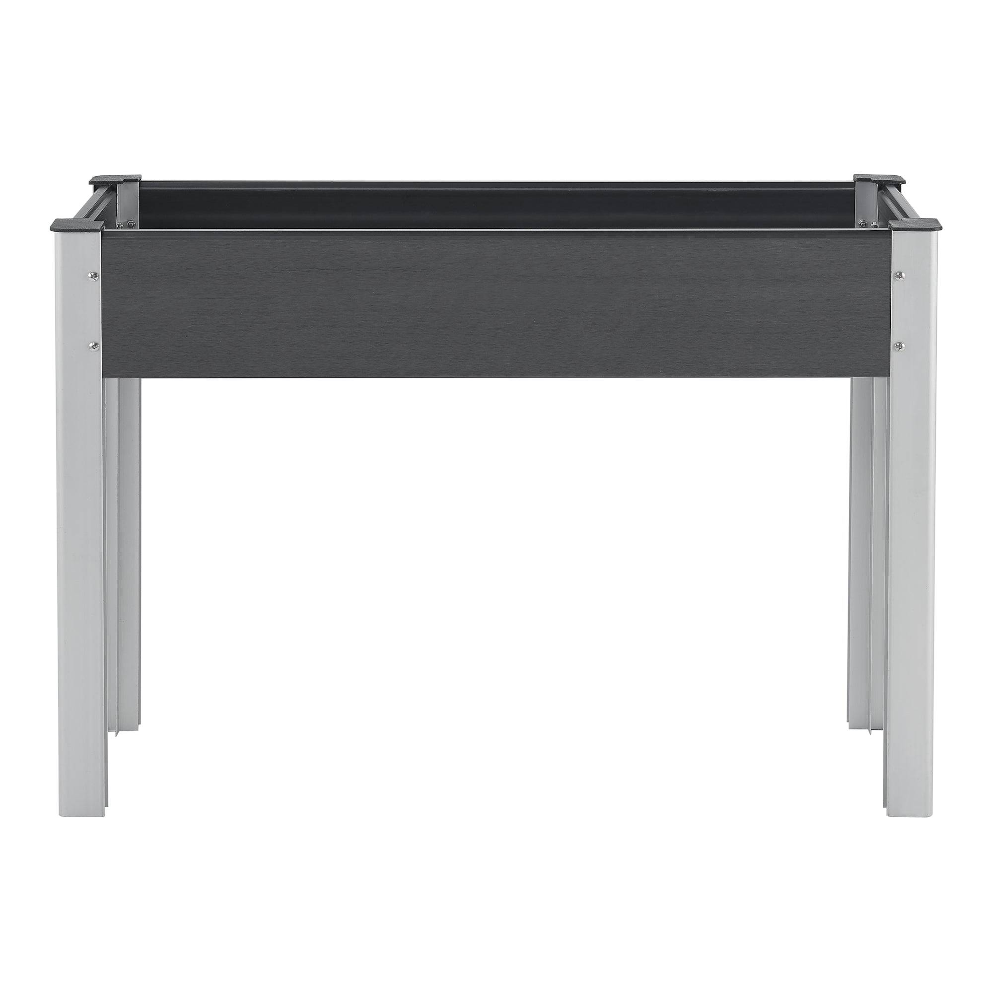 Helloshop26 - Potager surélevé à fond grillagé 100 x 40 x 75 cm gris foncé - Imagen 3