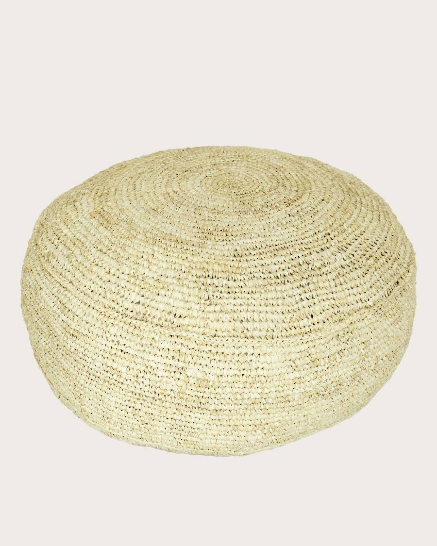 Rina - Pouf en Raffia - UNIQKA - Imagen 1