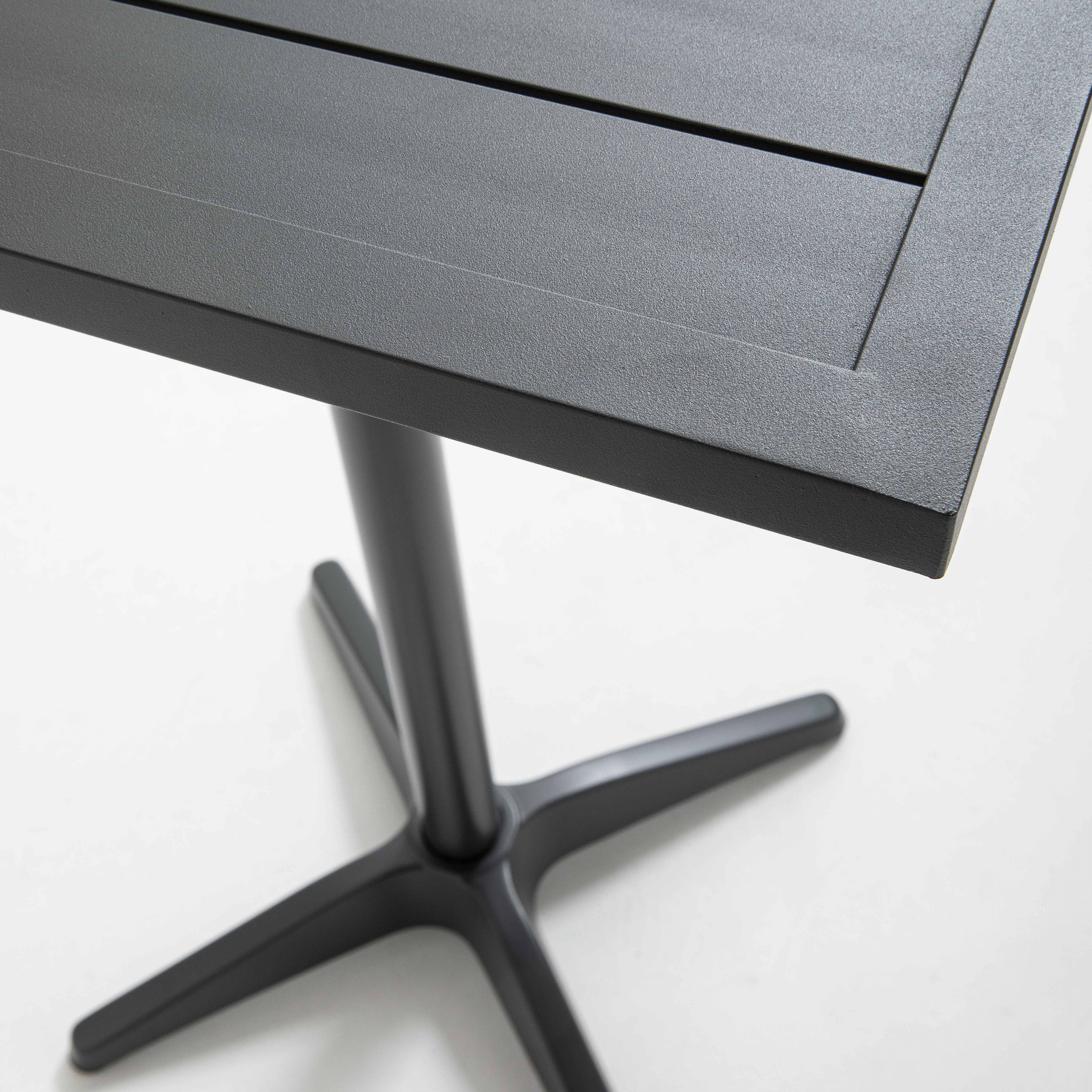 Oviala - Pied de table en aluminium gris pour mange debout Soho - Oviala - Imagen 4