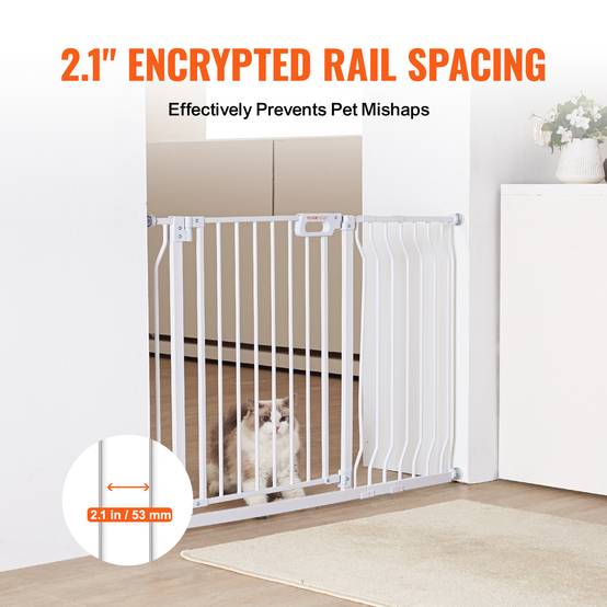 VEVOR Barrière de Sécurité Extensible Clôture Enfant Chien 75-123x76 cm Escalier - Image 5