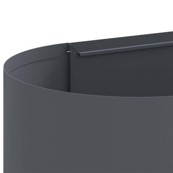 ComfortXL - Carré potager acier balcon légumes herbes base ouverte 200x40x40cm anthracite - ComfortXL Outdoor Living - Image 6