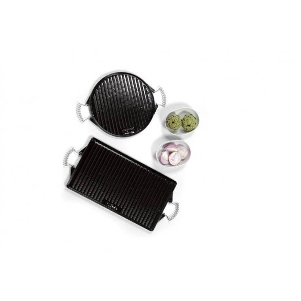 Divers - Plancha universelle barbecue 21 x 27 cm fonte émaillé - Imagen 2