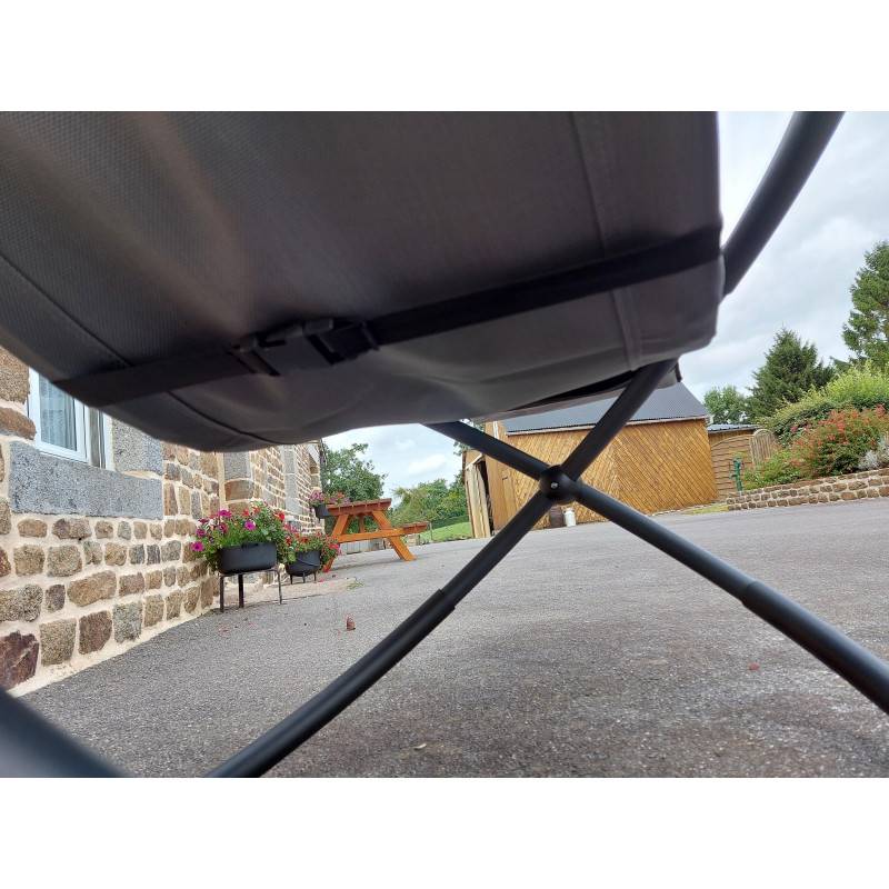 Chalet & Jardin - Bain de soleil Swing Luxe Monaco en aluminium - Gris anthracite Chalet & Jardin - Image 5