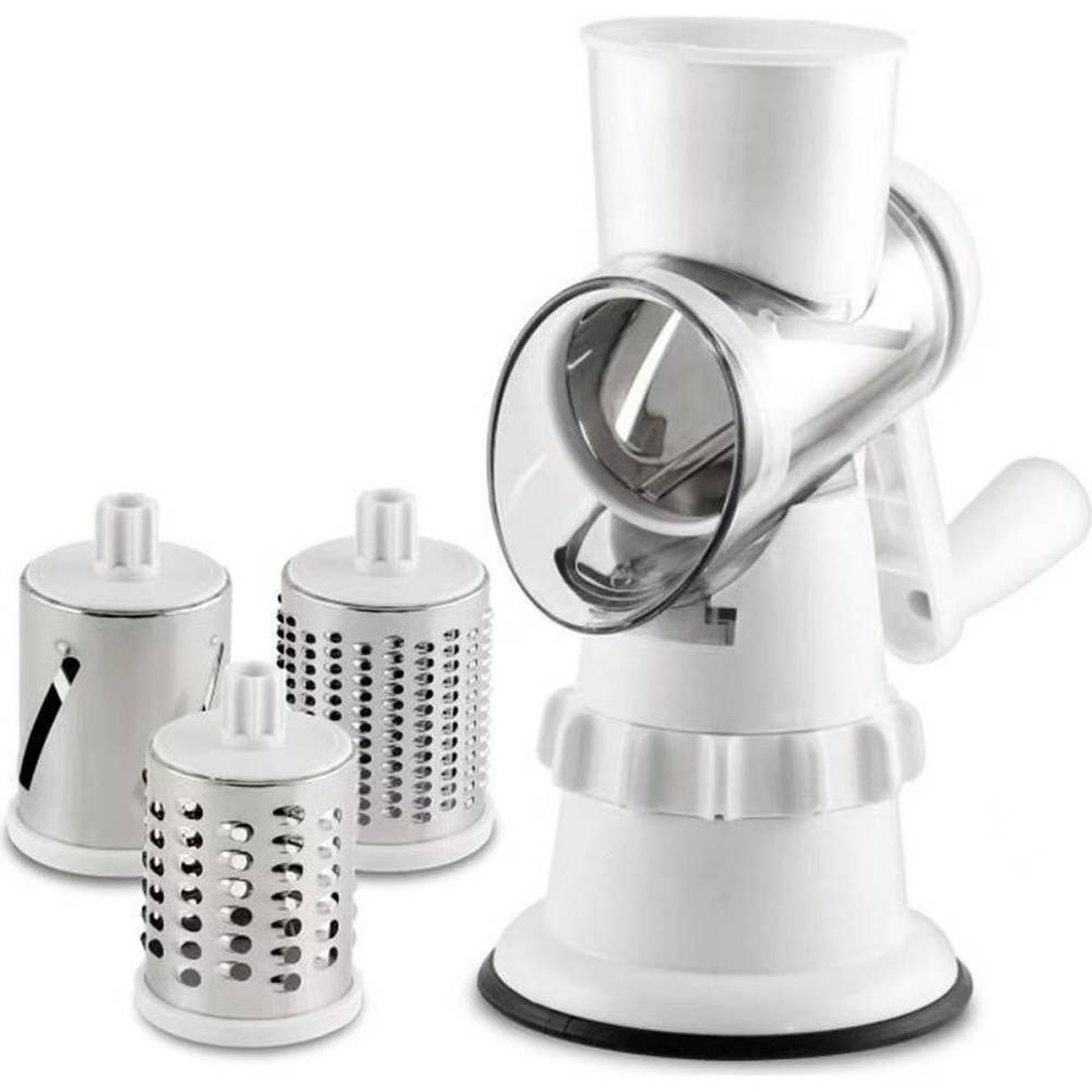 0 - Mandoline cuisine 3 lames inox - Tranche/râpe/hache - Ventouse puissante - Sans BPA - Image 1