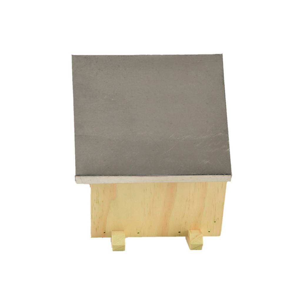 Animallparadise - Maison à abeilles carrée, hauteur 18 cm en bois - Imagen 3