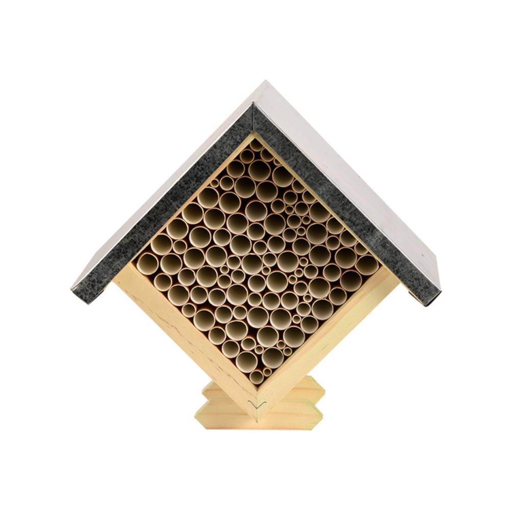 Animallparadise - Maison à abeilles carrée, hauteur 18 cm en bois - Imagen 8