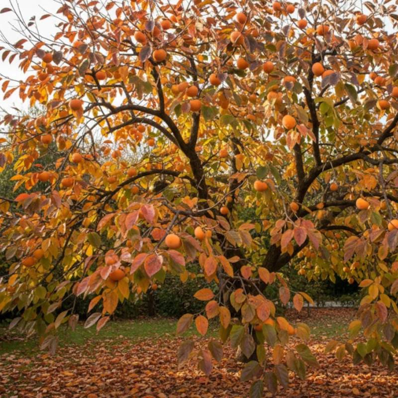 Plaqueminier Fuyu, Kaki, Diospyros - Bon rendement - Pot de 10L - Gobelet 2 ans - 120/150 cm - De 3,00 m à 5,00 m - Imagen 3