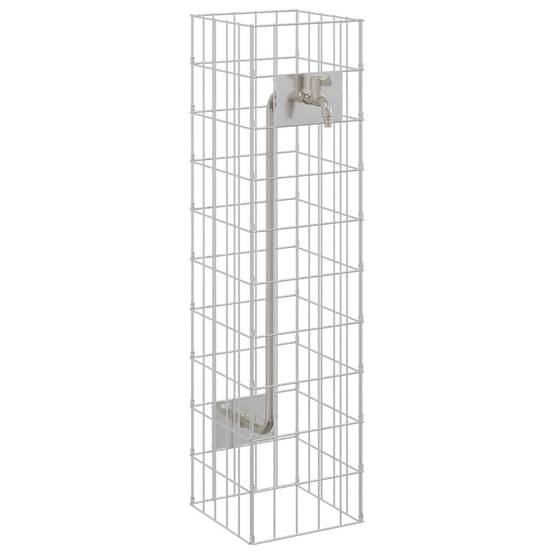 PANGIVO - Robinet gabion acier inoxydable argenté 25 x 25 x 100 cm - PANGIVO - Image 2