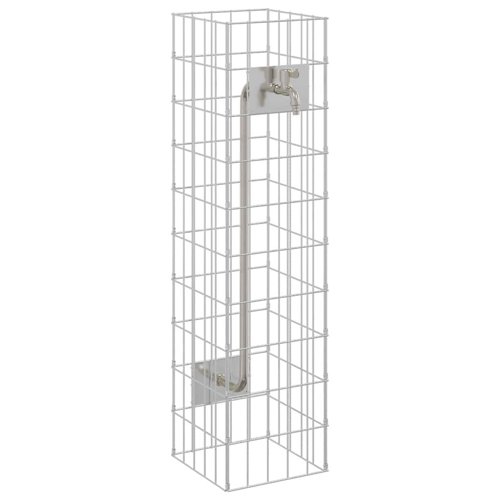 PANGIVO - Robinet gabion acier inoxydable argenté 25 x 25 x 100 cm - PANGIVO - Image 2