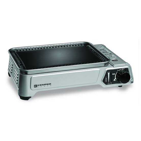 Plancha gaz portable 2300w plaque anti adhésive + valise de transport KEMPER - Image 2