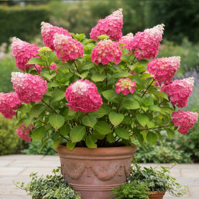 Hortensia paniculata Fraise Melba® 'Renba', Hydrangea paniculata à fleurs Blanche - feuillage Caduc - Pot de 3L - 20/40 cm-  hauteur à maturité De 1,0 - Imagen 5