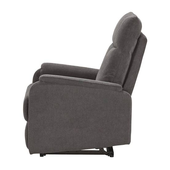Fauteuil Relax Electrique Tissu Gris foncé - ALCANTAR - Image 7