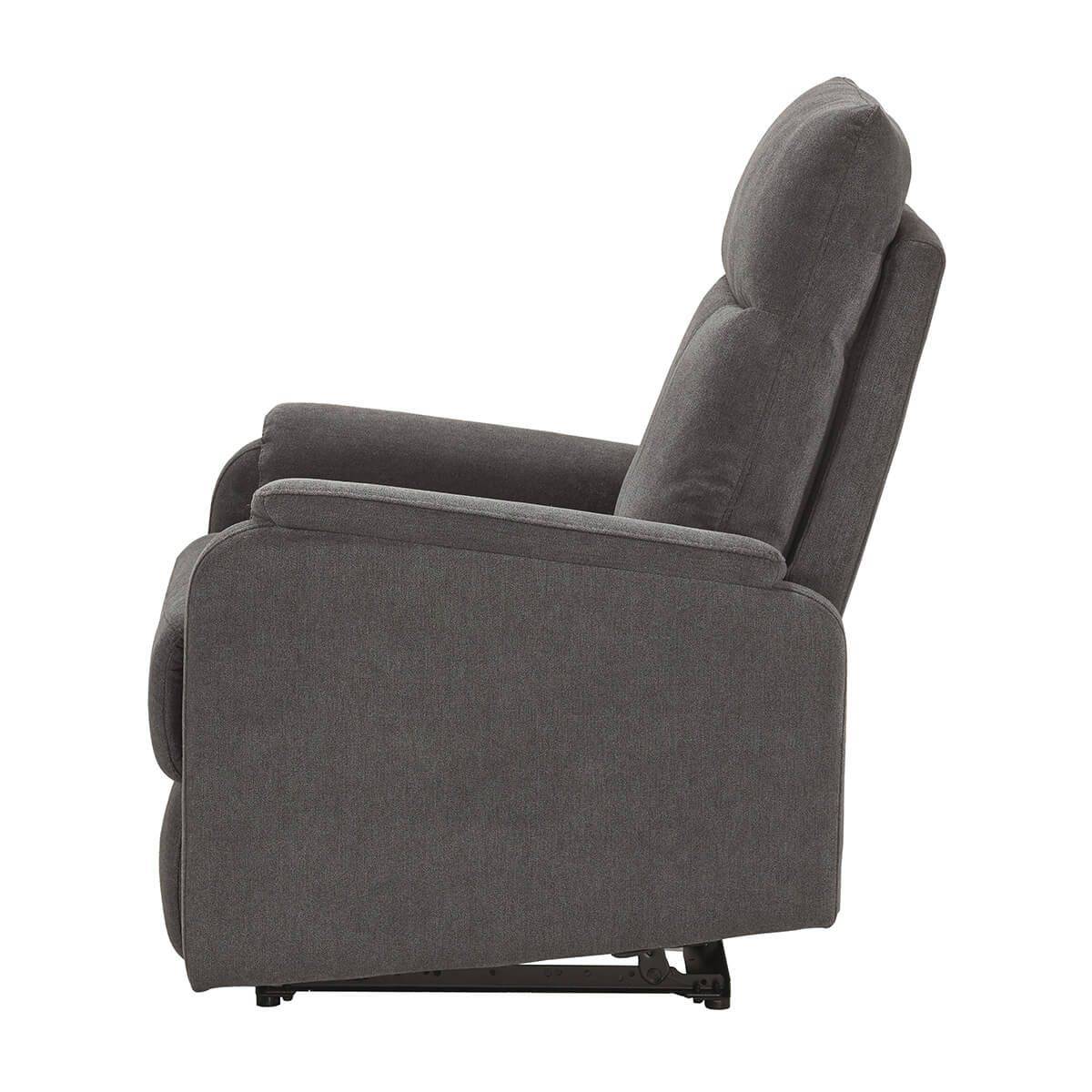 Fauteuil Relax Electrique Tissu Gris foncé - ALCANTAR - Image 7