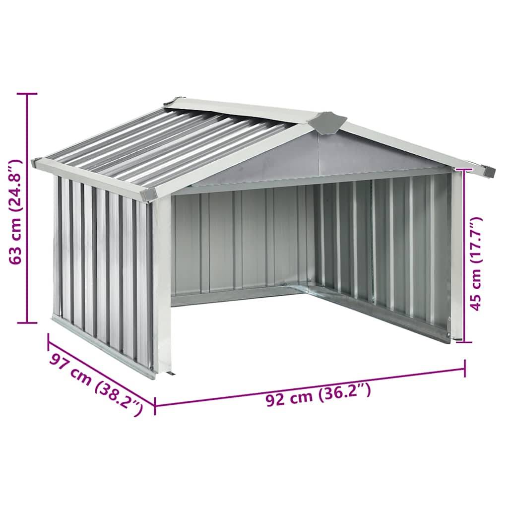 Vidaxl - Abri pour robot de jardin 92x97x63 cm Acier galvanisé Gris vidaXL 150908 - Imagen 3