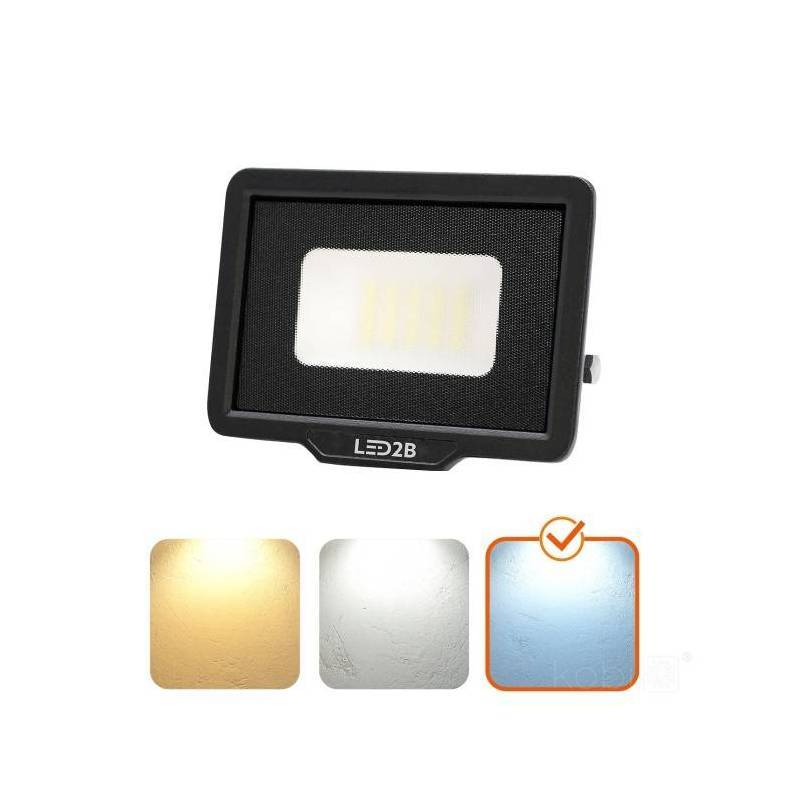 Projecteur LED MH 20W noir 6500K IP65 blanc froid - Image 5