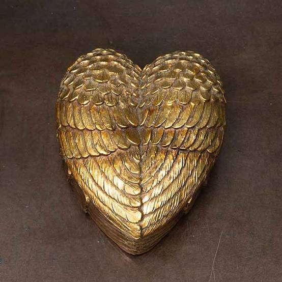 Coeur Etui Métal Or Couvercle Émail Ange - Motif 3,5X4Cm Chapelet Boîte Coeur Etui Métal Or Couvercle Émail Ange - Motif 3,5X4Cm Chapelet Boîte