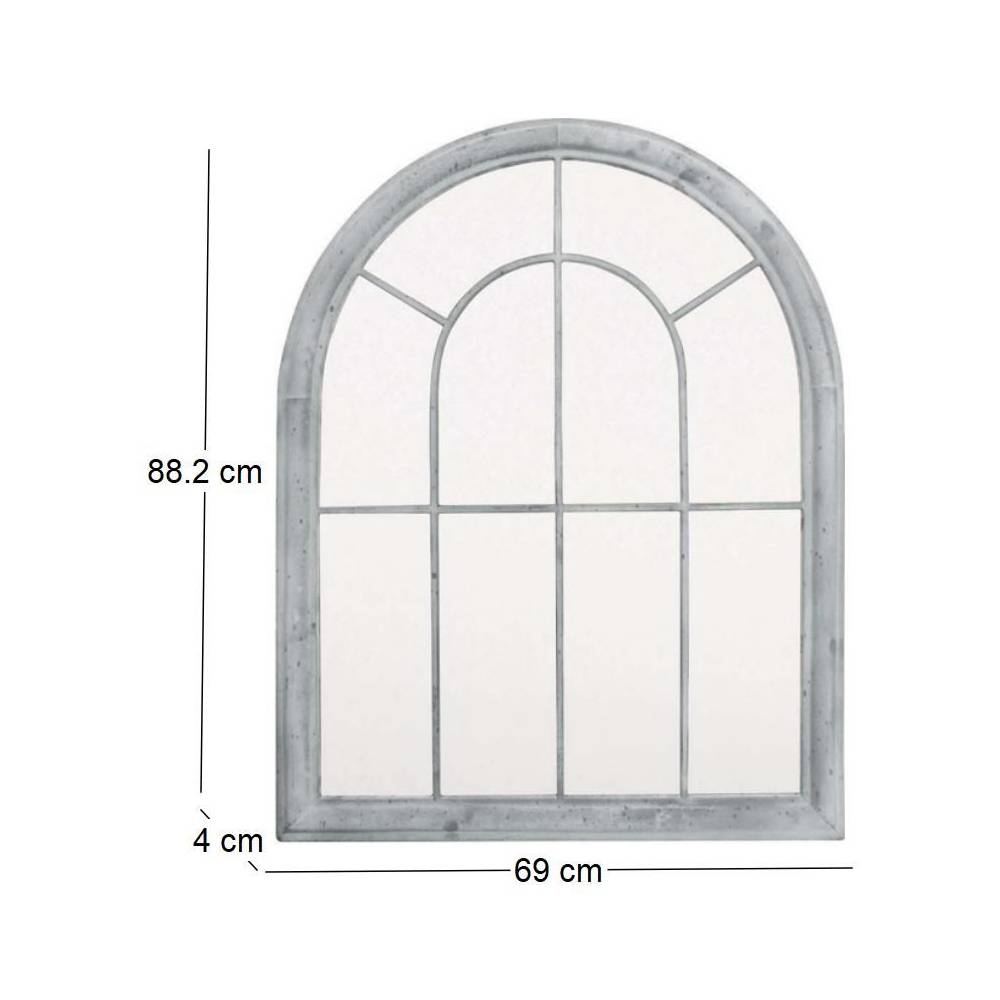 Esschert Design - Grand miroir fenêtre en métal Atelier Esschert Design - Imagen 3