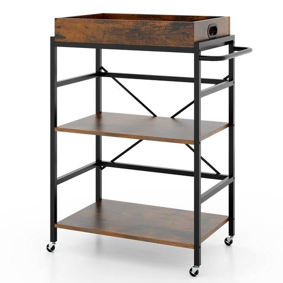 Desserte cuisine mobile style industriel chariot cuisine - Ciel & terre Commerce Desserte cuisine mobile style industriel chariot cuisine - Ciel & terre Commerce
