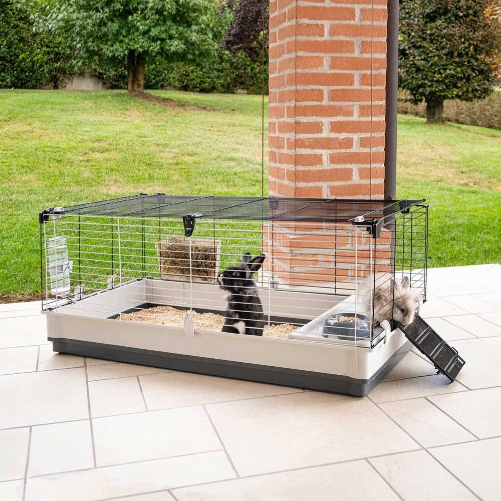 Ferplast - FERPLAST - Cage Cochon d'Inde - Cage Lapin - Maison Lapin - Clapier Lapin - accessoires inclus - Ouvrant et modulable 120 x 60 xh 50 CM - Krolik XL - Imagen 3