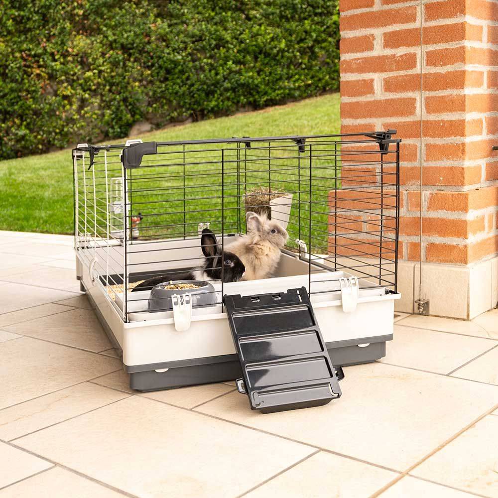 Ferplast - FERPLAST - Cage Cochon d'Inde - Cage Lapin - Maison Lapin - Clapier Lapin - accessoires inclus - Ouvrant et modulable 120 x 60 xh 50 CM - Krolik XL - Imagen 4