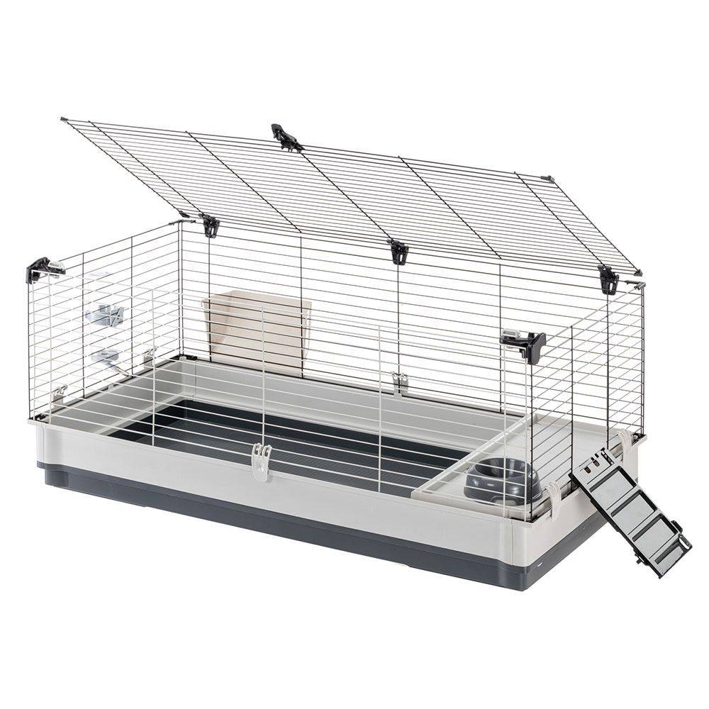 Ferplast - FERPLAST - Cage Cochon d'Inde - Cage Lapin - Maison Lapin - Clapier Lapin - accessoires inclus - Ouvrant et modulable 120 x 60 xh 50 CM - Krolik XL - Imagen 9