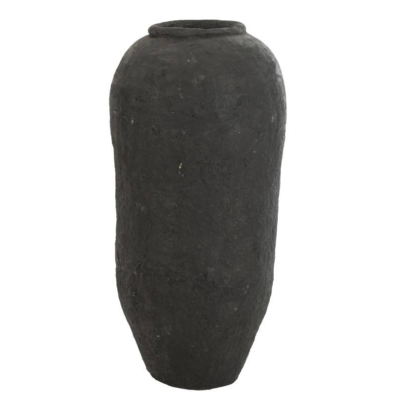 J-Line - Vase en Papier mâché noir 48x48x99 cm - J-Line - Image 1