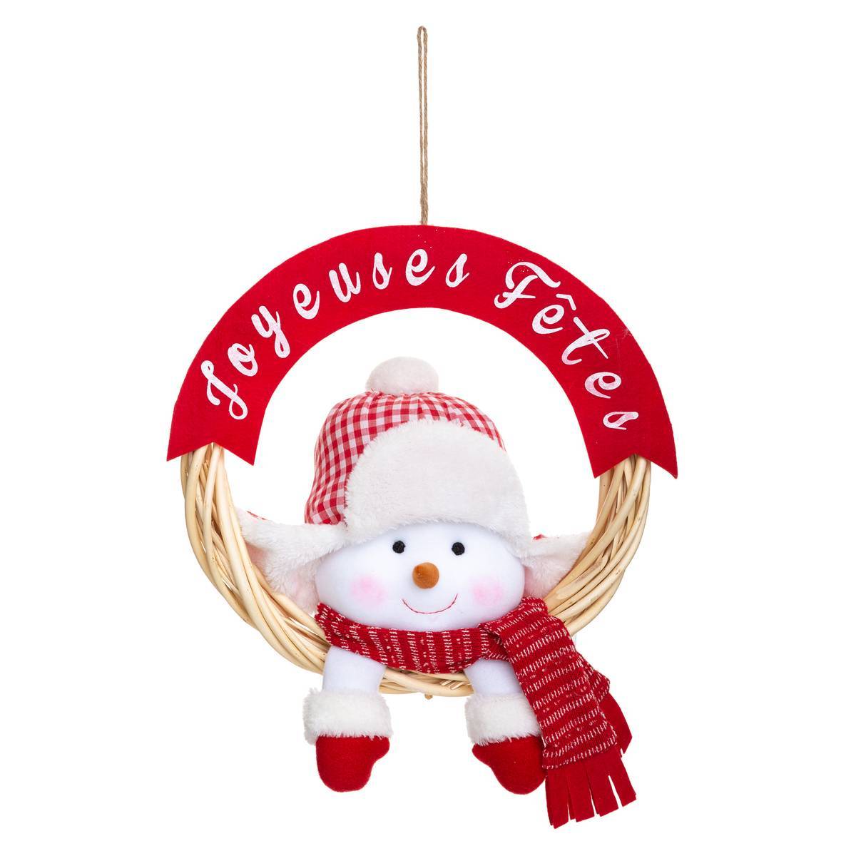 Feeric Christmas - Décoration couronne + peluche D36 - Feeric Lights & Christmas - Imagen 2