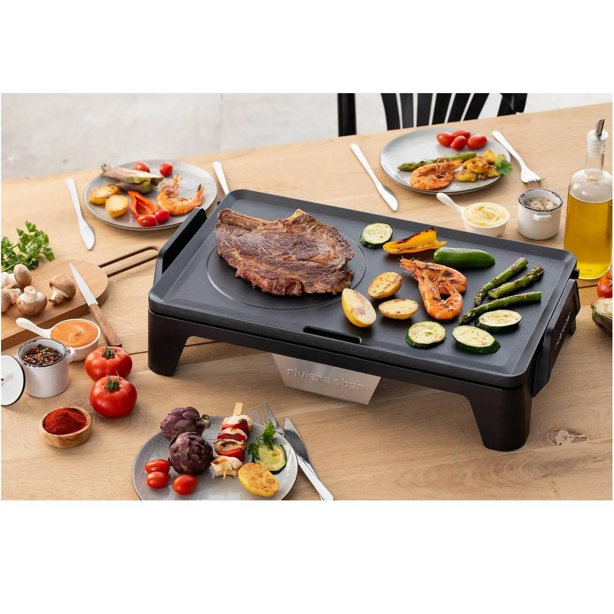 Plancha électrique 2040w 50x30cm QPL450 Riviera & Bar - Image 3