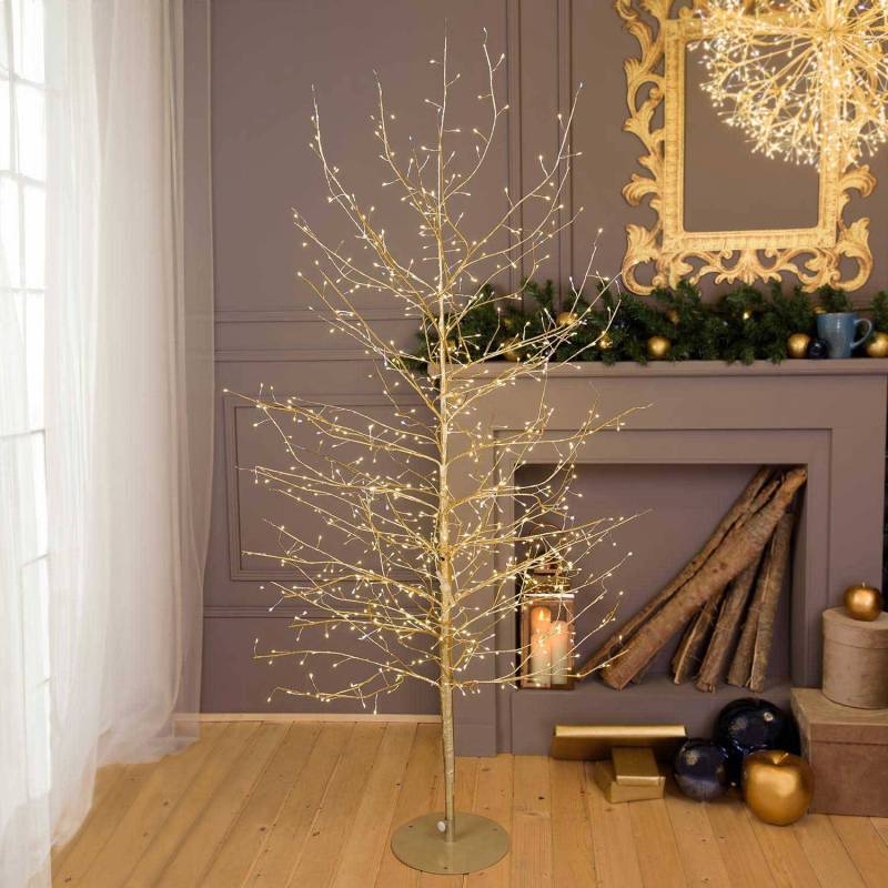 Lotti - Arbre Lumineux TILLEUL Champagne H200cm 1120 MicroLED FlashLED 4m+Ø110xH200cm Lotti - Imagen 6