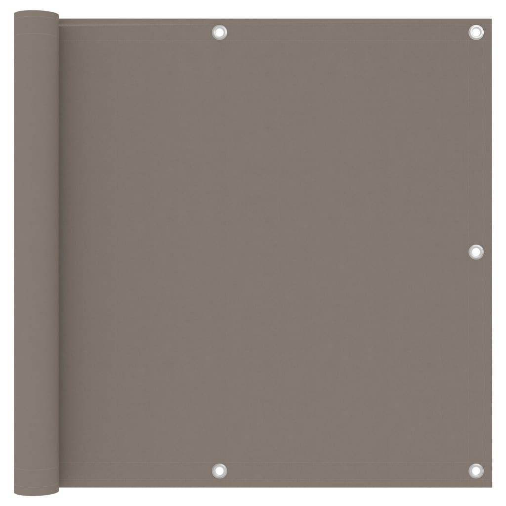 Helloshop26 - Écran de balcon brise pare vue protection confidentialité 90 x 500 cm tissu oxford taupe - Imagen 1
