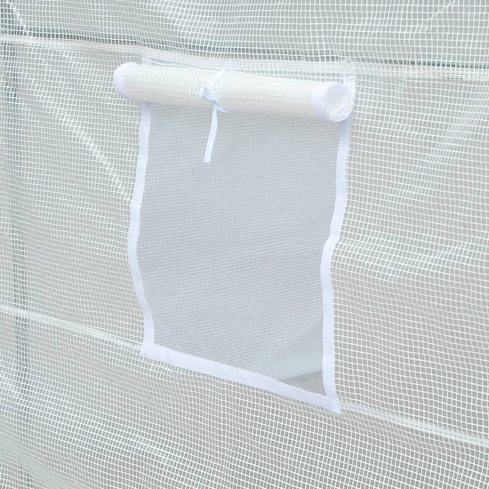ComfortXL - Serre tunnel acier PE blanc pour cultures protection UV aération 350x200cm - ComfortXL Outdoor Living - Image 10