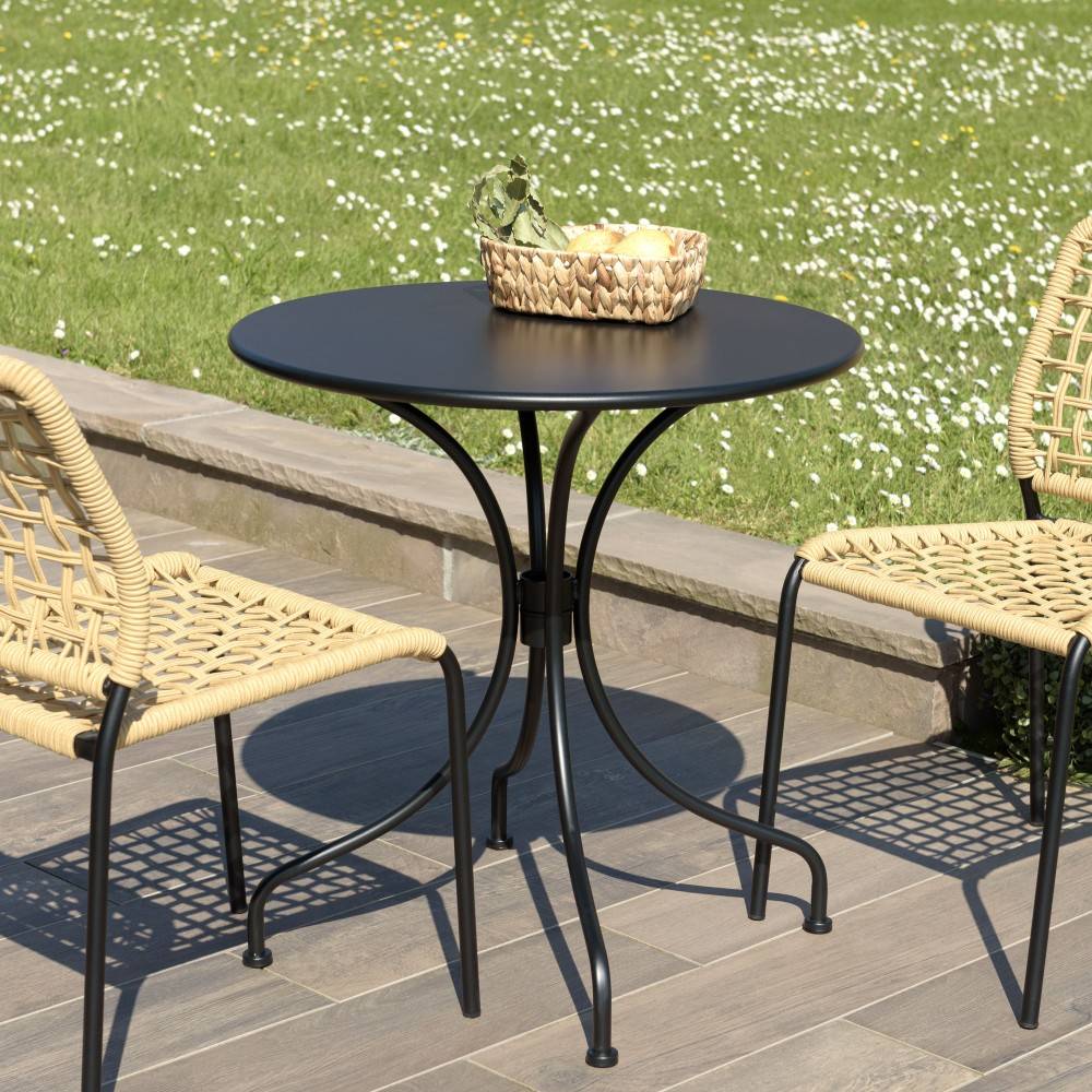VIANNEY - Table de jardin ronde 2 personnes 70x70cm - Image 4