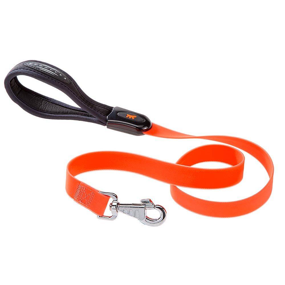 Ferplast - Laisse pour Chiens EVOLUTION G25/110 Hypoallergénique, Lavable, Poignée rembourrée, Orange - Imagen 1