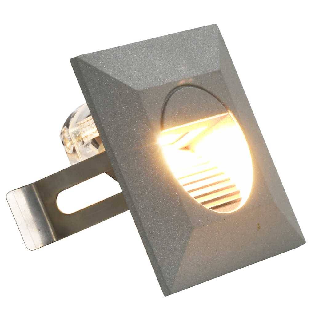 6pcs Appliques murales LED extérieures - Lampes murales extérieures 5 W Argenté Carré g196 - Image 1