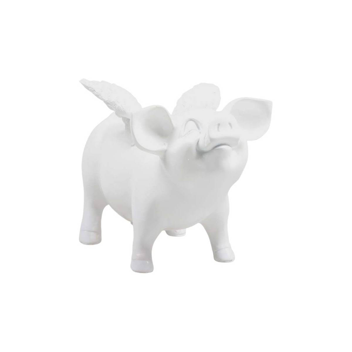 Stoobz - Tirelire cochon avec ailes en résine 14 x 25 x 15 cm Stoobz - Imagen 1