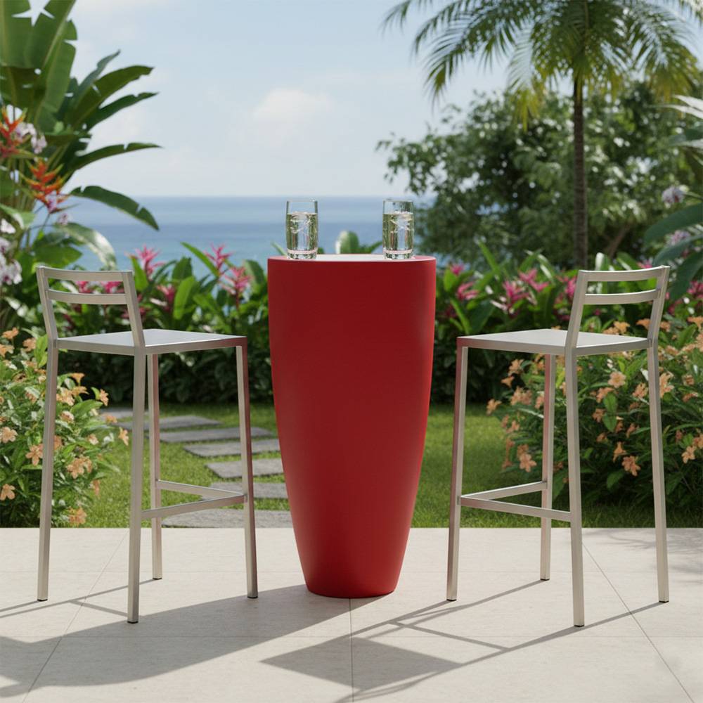 Pot conique 3-en-1 : jardinière, mange-debout et bac à glaçons - plast'up rotomoulage - Imagen 4
