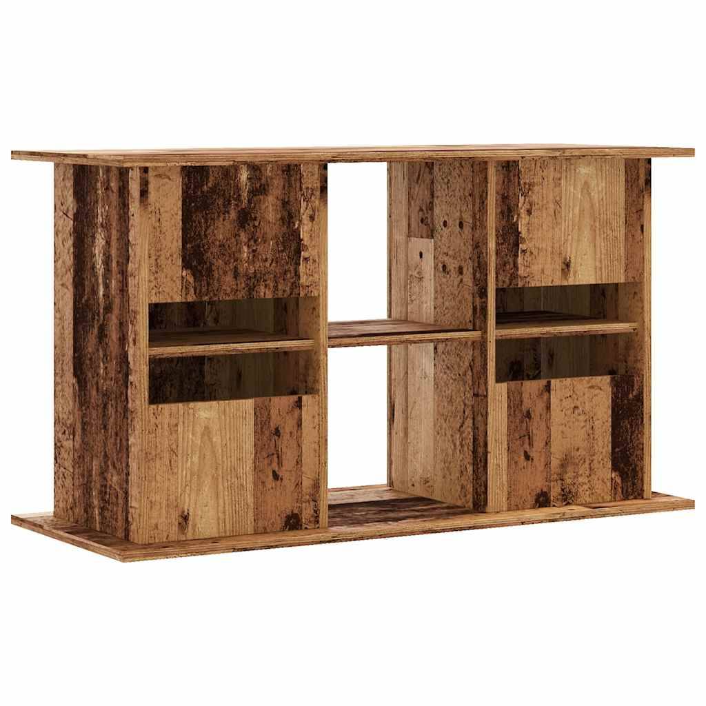 Meuble Support Aquarium en Bois avec 3 Niveaux 101x41x58 cm Vieux Bois - ComfortXL Outdoor Living - Image 6