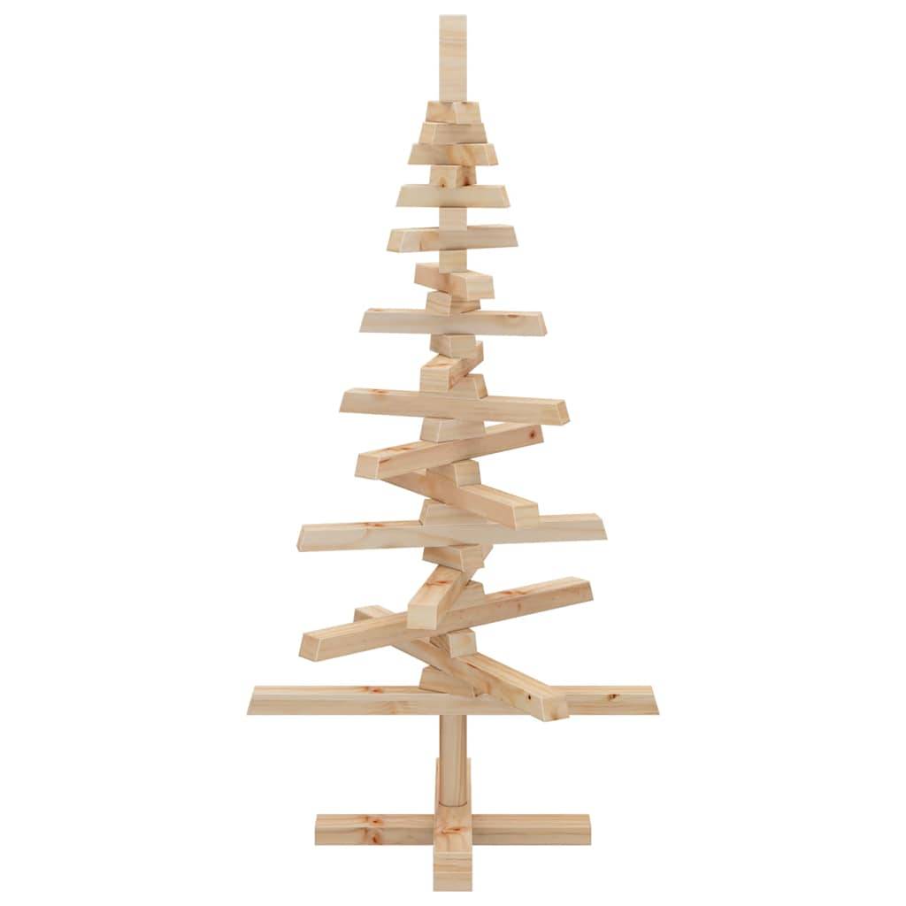 Vidaxl - | Arbre de Noël en bois | naturel 90 cm Bois massif en pin vidaXL 357994 - Image 7